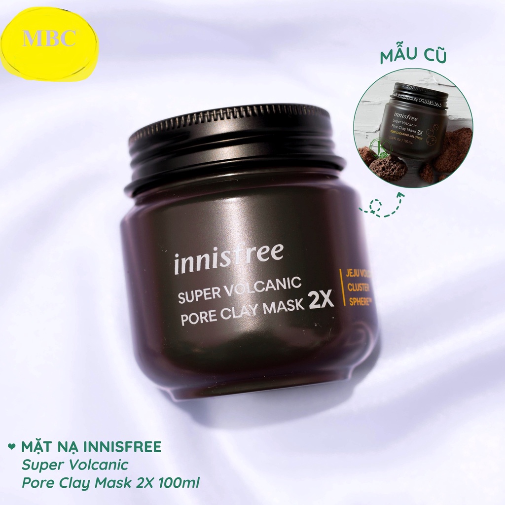 MBC- M60 Mặt nạ đất sét chiết xuất tro núi lửa INFSUPER VOLCANIC PORE ...