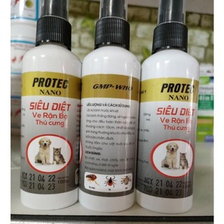 Siêu diệt ve, rận, bọ chó Protec Nano