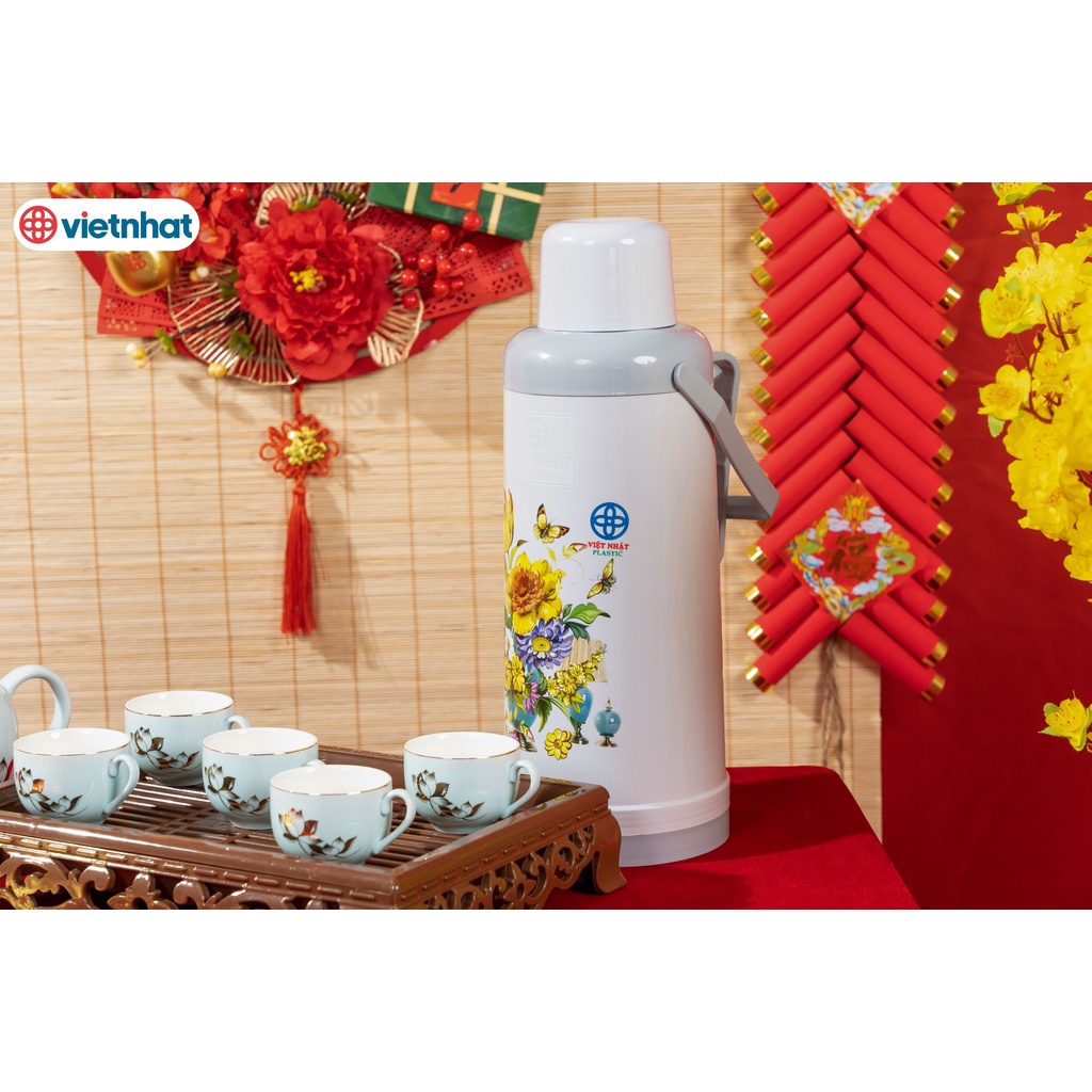 Vỏ phích nước 2L (chỉ bán vỏ ko có lõi thủy tinh) 3986-1, Vỏ Phích đựng nước nóng Việt Nhật