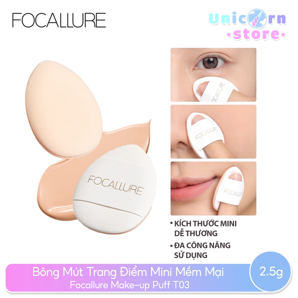 Bông Mút Trang Điểm Mini Mềm Mại Focallure Make-up Puff T03