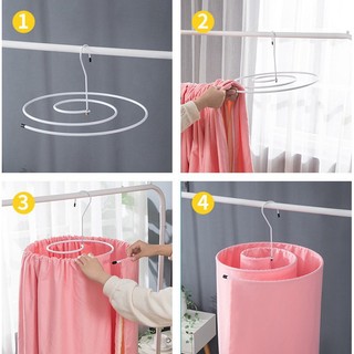 Móc phơi chăn tiện lợi dang xoắn bằng inox không rỉ chịu trọng tải 10kg 88191