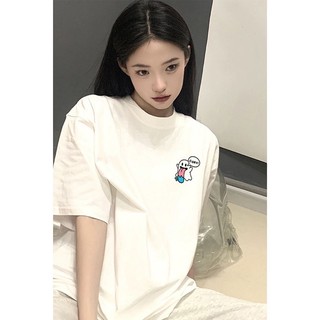 Áo thun HIIXIIVI cotton tay ngắn cổ tròn phong cách Hàn Quốc thời trang mùa hè 2023