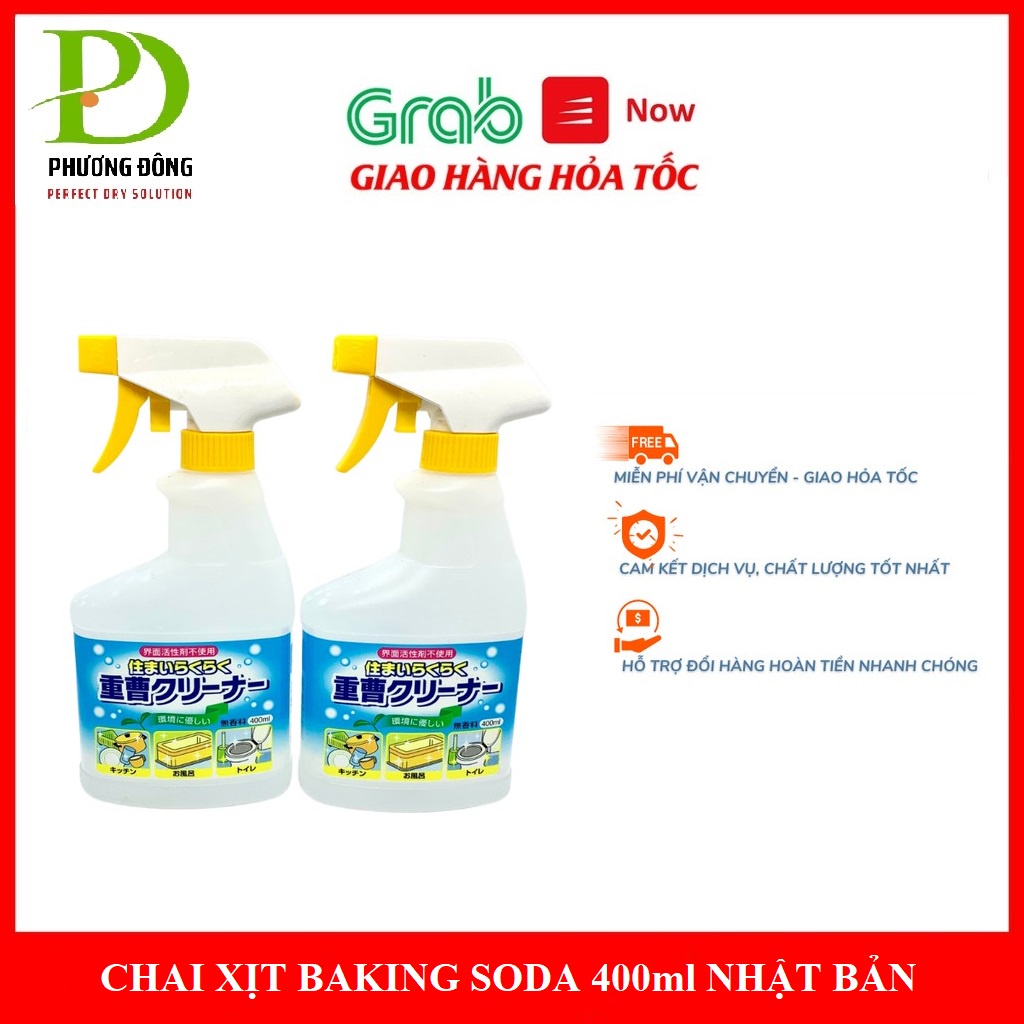 Chai xịt tẩy rửa dầu mỡ, vết bẩn, vết bút bi trên tường baking soda ...
