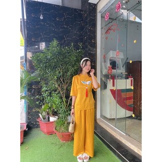 thời trang nữ lụa cao cấp hottrend hạc bội. đồ bộ đi chùa