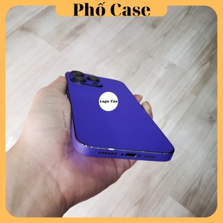 Miếng dán lưng viền skin nhám Tím Iphone 16promax 15promax 14 Promax 13 Promax 12 Promax 11 Promax Xs max