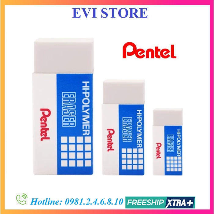 [Hàng chính hãng] Tẩy trắng bút chì Pentel Hi-Polymer | Gôm tẩy học ...