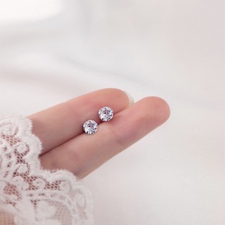 Khuyên tai tròn LAMY Elegant Earrings Silver 3025 - Khuyên tai bạc cao cấp