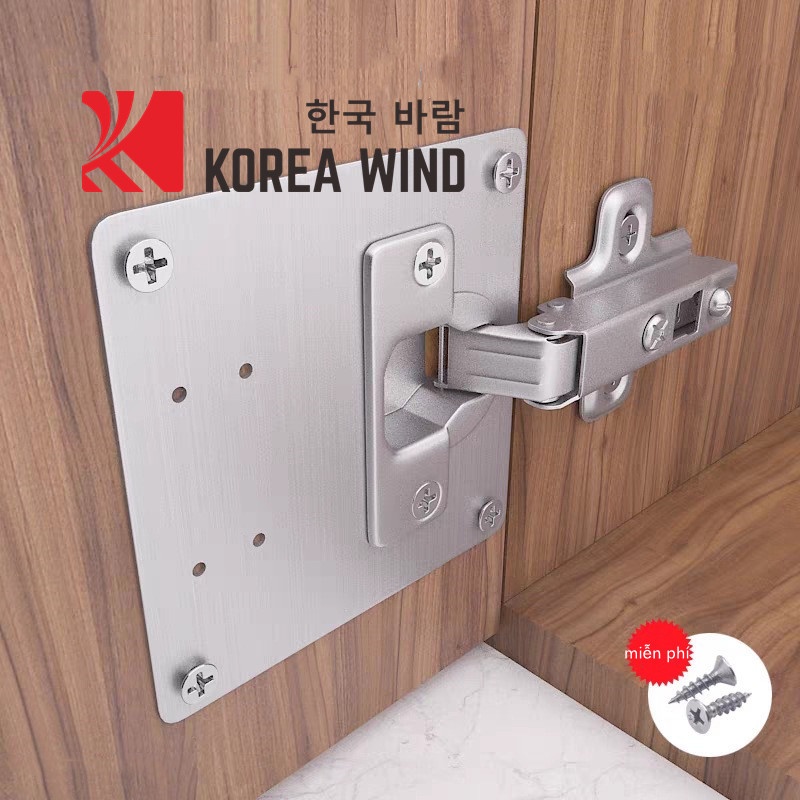 Combo2  Bản lề sửa chữa cửa tủ lỗ vít, phụ kiện sửa chữa cửa tủ
