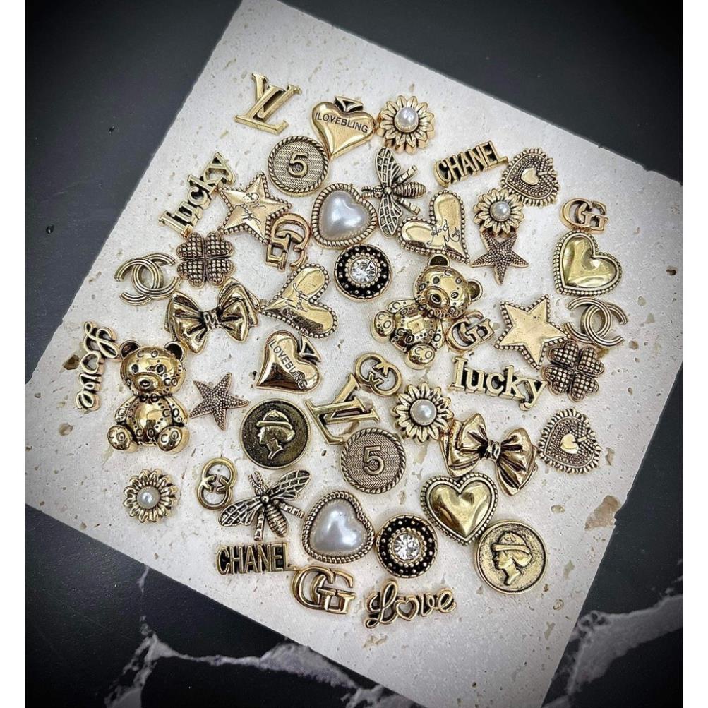 Set charm đồng trang trí móng tay
