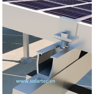 Mini Rail Nhôm Loại AL6005 -T5 Bắn Sóng Tôn Gắn Tấm Pin Mặt Trời