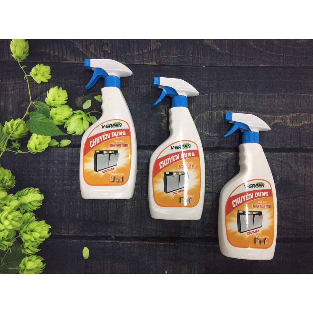 Chai xịt tẩy dầu máy hút mùi vgreen 620ml chuyên dụng | Shopee Việt Nam
