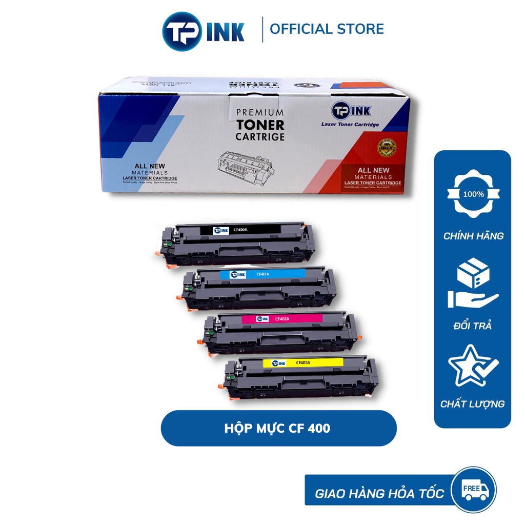 Hộp mực CF400,401A,402A,403A Thương hiệu TP-INK dùng cho máy HP M252DW ...