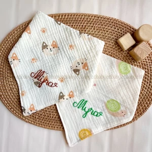 YẾM TAM GIÁC CHO BÉ XÔ MUSLIN 4 LỚP CAO CẤP