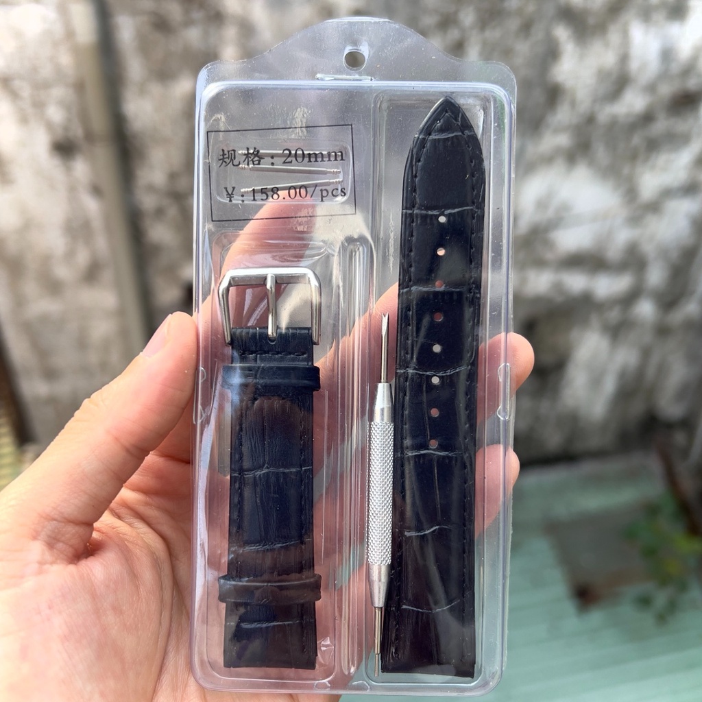 Dây da đồng hồ nam nữ 12/14/16/18/20/22/24mm tặng kèm chốt và dụng cụ tháo lắp giá rẻ | BigBuy360 - bigbuy360.vn