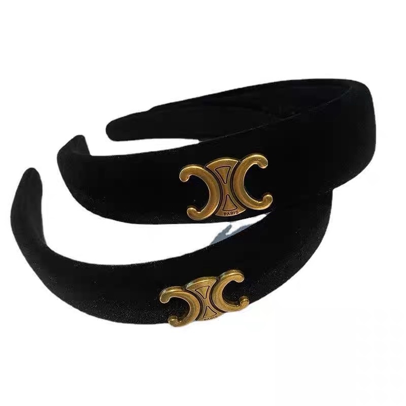 Cài tóc màu đen chữ X hottrend style hàn quốc, bờm nhung chữ X