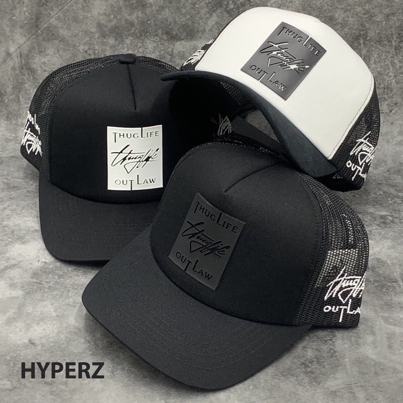 MŨ LƯỠI TRAI HYPERZ LOGO CAO CẤP , NÓN KẾT VẢI KAKI TRẮNG ĐEN