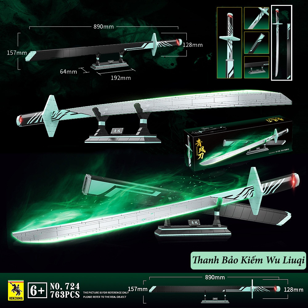 Đồ Chơi Lắp Ráp Kiểu Lego Mô Hình Thanh Kiếm Sword Phoenix Scissor