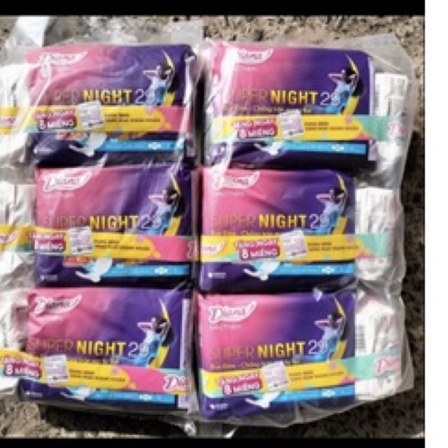 Combo 6 gói  Diana Super Night Ban đêm 29cm