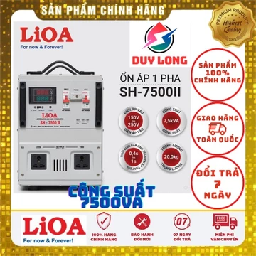 Ổn Áp Lioa 7500VA 150V - 250V...90V - 250V...50V - 250V...Ổn Định Điện 110V - 220V...THẾ HỆ MỚI...
