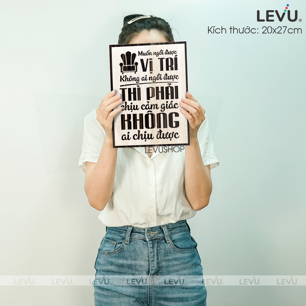 Tranh treo tường slogan câu nói hay truyền cảm hứng LEVU021