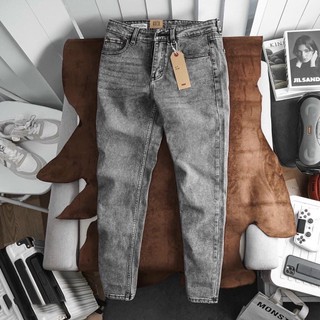 Quần bò jean nam màu xám tro skinny co giãn 4 chiều slimfit Avocado