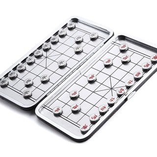 Bàn Cờ Tướng Mini Nam Châm 2 Mặt Siêu Hot -  Cờ Tướng Nam Châm Bỏ Túi Chất Liệu Inox Không Gỉ Quân Cờ In Sắc Nét