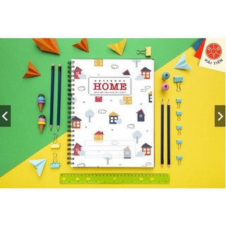 Sổ lò xo bìa bồi cao cấp Home A4 Hải Tiến (200, 300 trang)