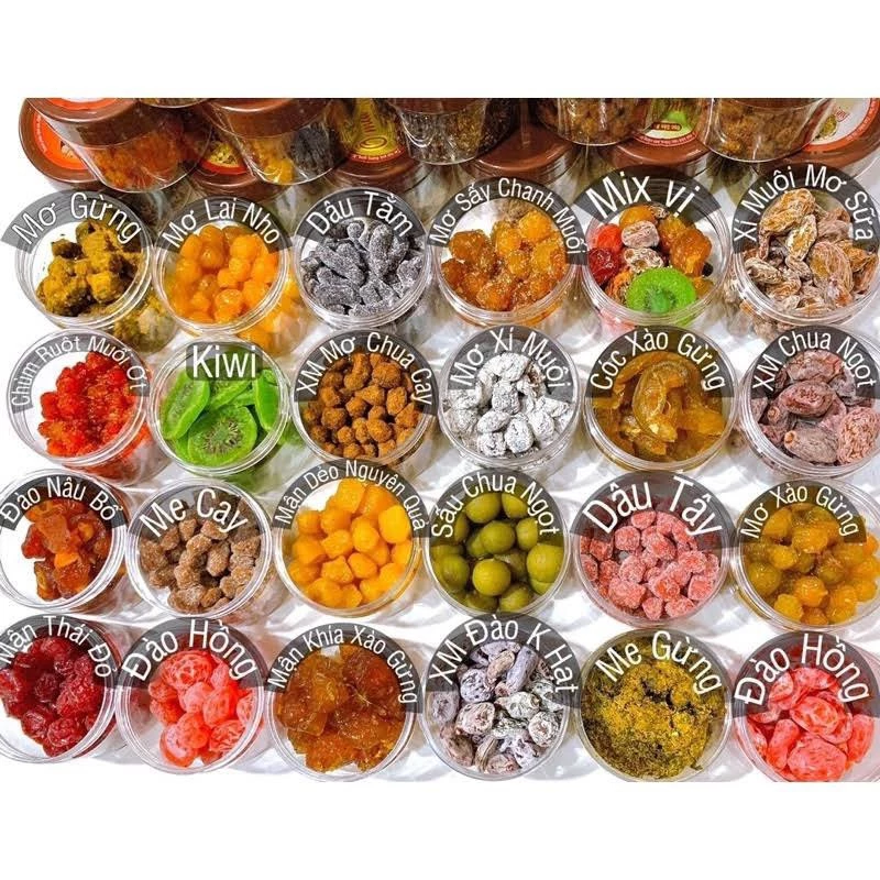 Ô Mai - Mứt Tết Tự Chọn Tổng Hợp, Ô Mai Mix, Ô Mai Me, Ô Mai Xí Muội,  Đặc Sản, đồ ăn vặt