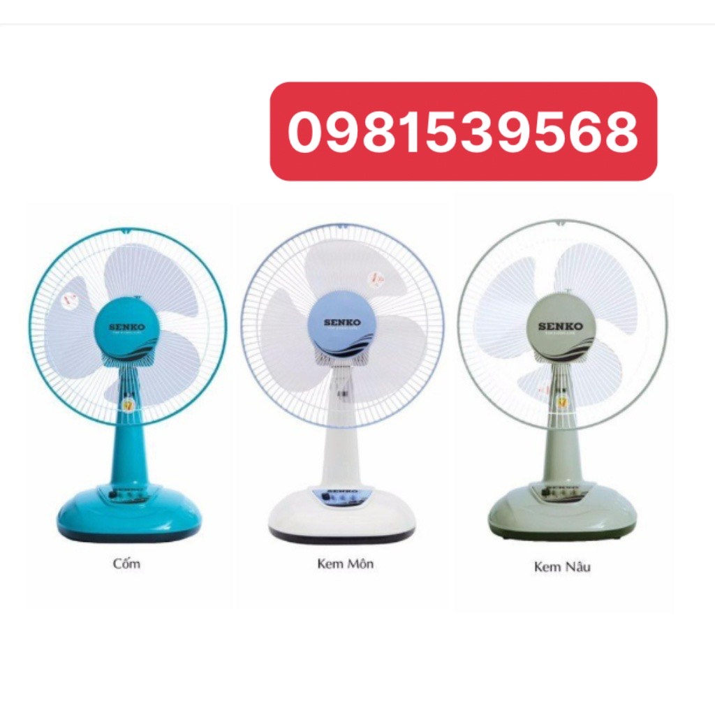 Quạt điện Senko B1216 để bàn nhỏ mini công suất 40W chính hãng GIAO MÀU ...