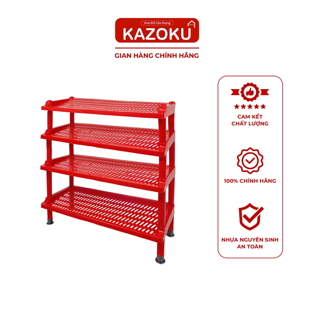 Kệ Dép Đại Nhựa Nam Dương - 64cm x 26cm - 2 Tầng/ 3 Tầng/ 4 Tầng - [KDD]
