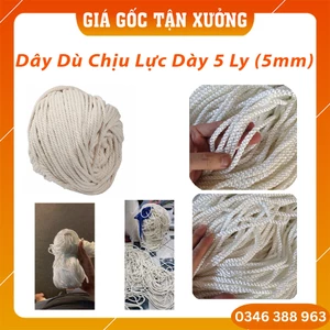 Dây Dù Chịu Lực Loại 5mm (5 ly), Dây Dù Đan Lưới (1m dài)