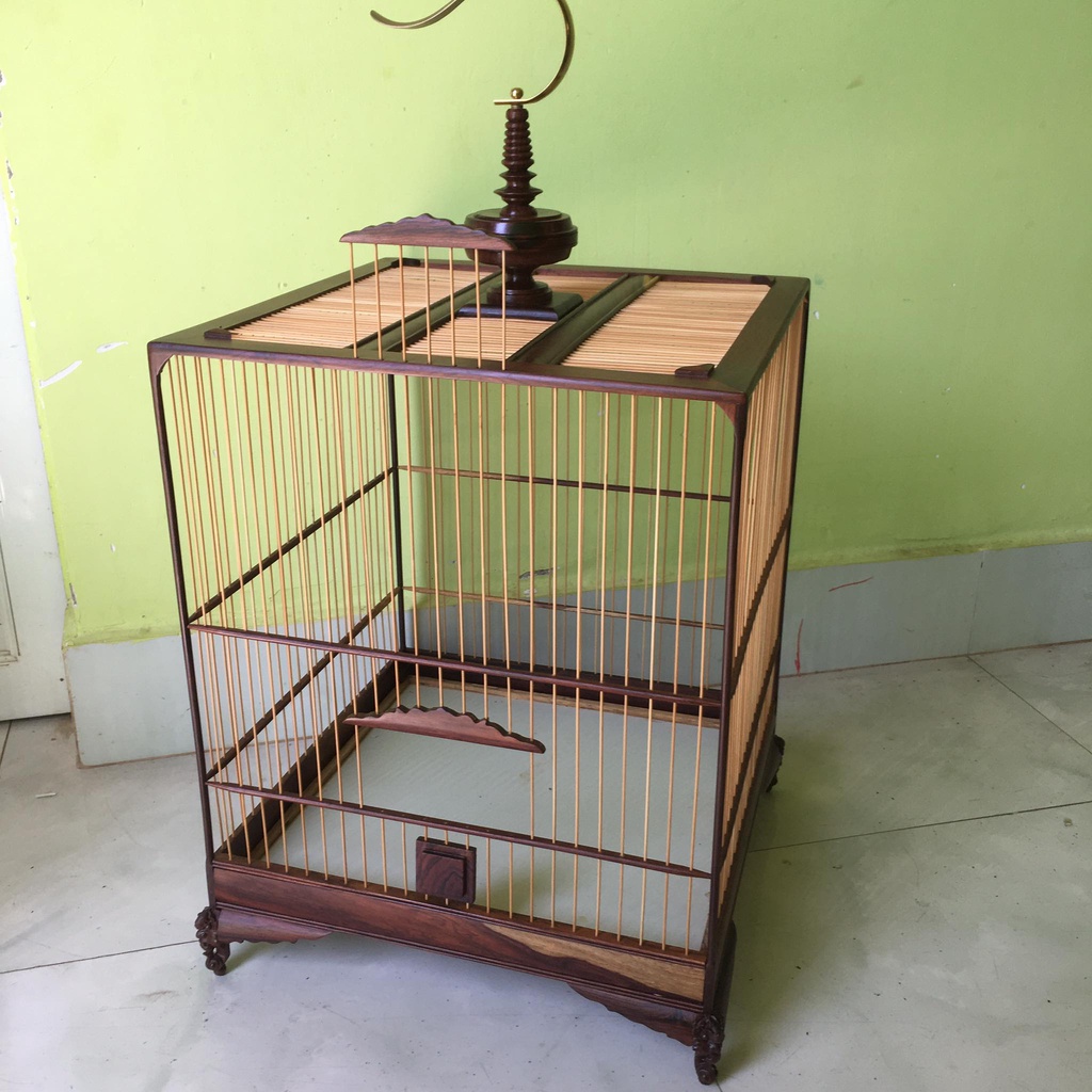 Lồng Chim Gỗ Sơn Mài