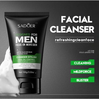 Sữa rửa mặt cao cấp SODÔER 100ml dành cho Nam, giúp sạch nhờn, hết mụn, trắng da, giảm thâm, mụn đầu đen