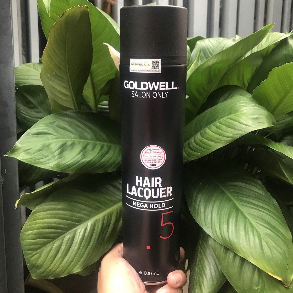 Xịt tạo kiểu siêu cứng Goldwell Hair Lacquer Super Firm Mega Hold ( 5 )  600ml *NEW* | Shopee Việt Nam