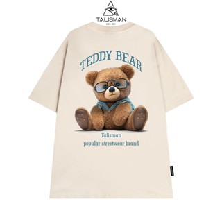 Áo phông đen, Áo phông trắng TALISMAN T06 unisex Bear Broun