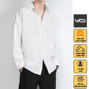 Áo sơ mi form đẹp Pastel Premium phong cách Unisex thời trang WOO