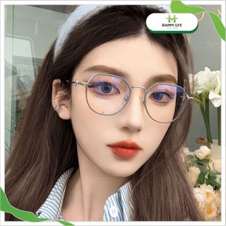 Mắt kính gọng tròn, kính chống tia uv chât liệu kim loại phong cách retro - Happy Life 4U