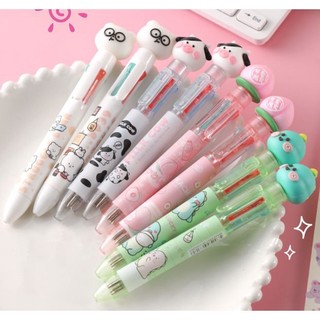Bút Bi Nhiều Màu Bấm Xanh Đen Cute Gel Timo VPB19