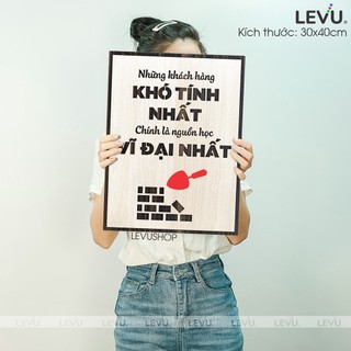 Tranh Treo Tường Gỗ LEVU051 decor quán cà phê