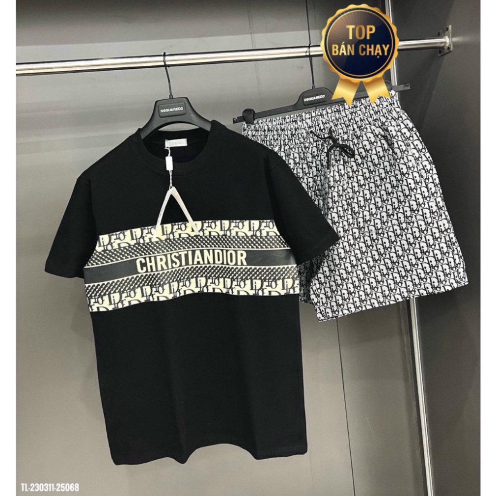 Hàng Đẹp] Bộ Quần Áo Thể Thao Nam Mùa Hè Dior, Amiri, Gucci Cộc Tay, Bộ Hè  Nam Chất Liệu Thun Lạnh | Shopee Việt Nam