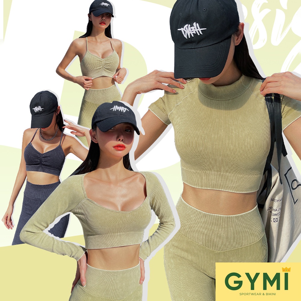 Set bộ đồ tập gym yoga nữ Botee Intensity SET40 gồm áo bra, áo ngắn tay ...