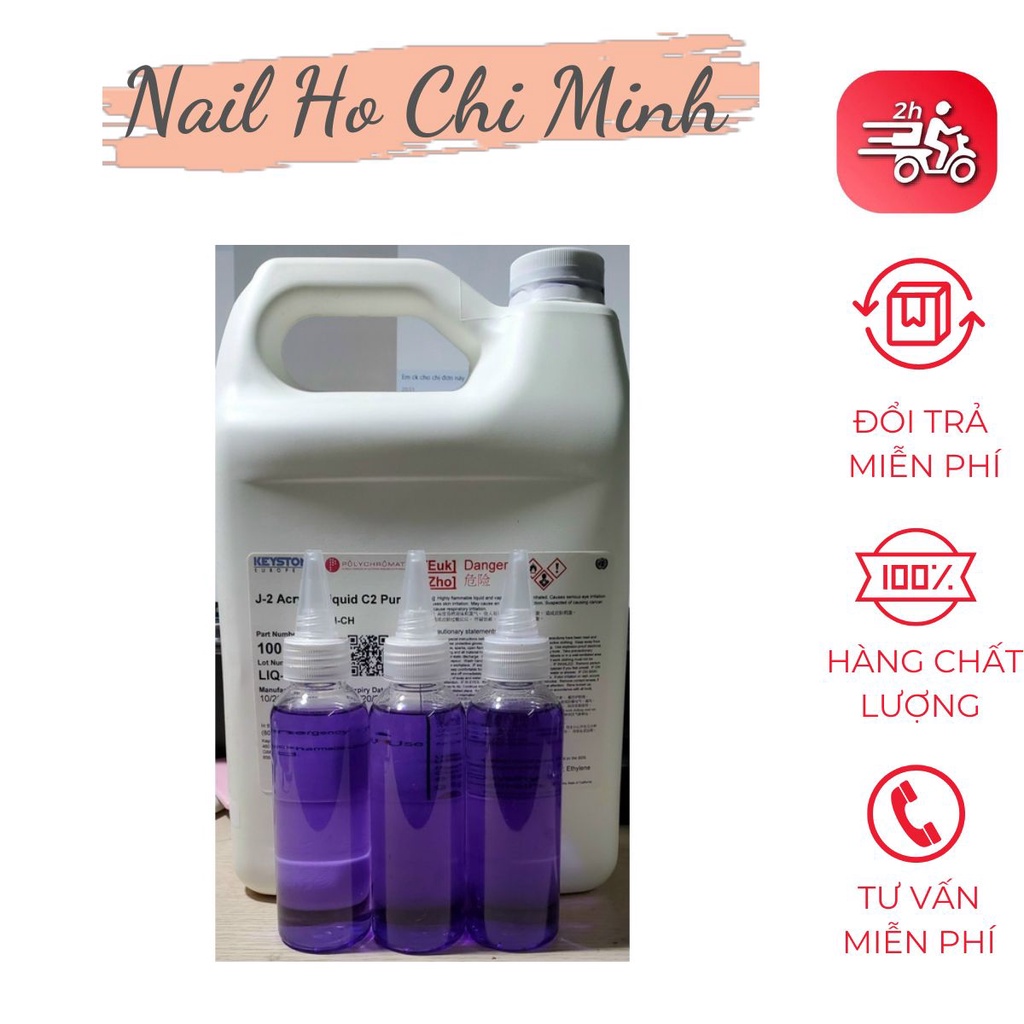 [CHÍNH HÃNG] Dung dịch tím KEYSTONE chính hãng - Nước đắp bột móng tay, nặn hoa chuyên dụng làm nails