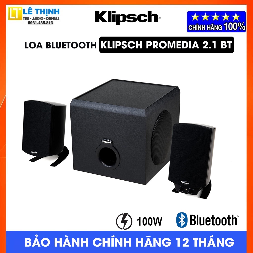 Loa vi tính Klipsch Promedia 2.1 BT | Công suất 100W - Tích hợp ...