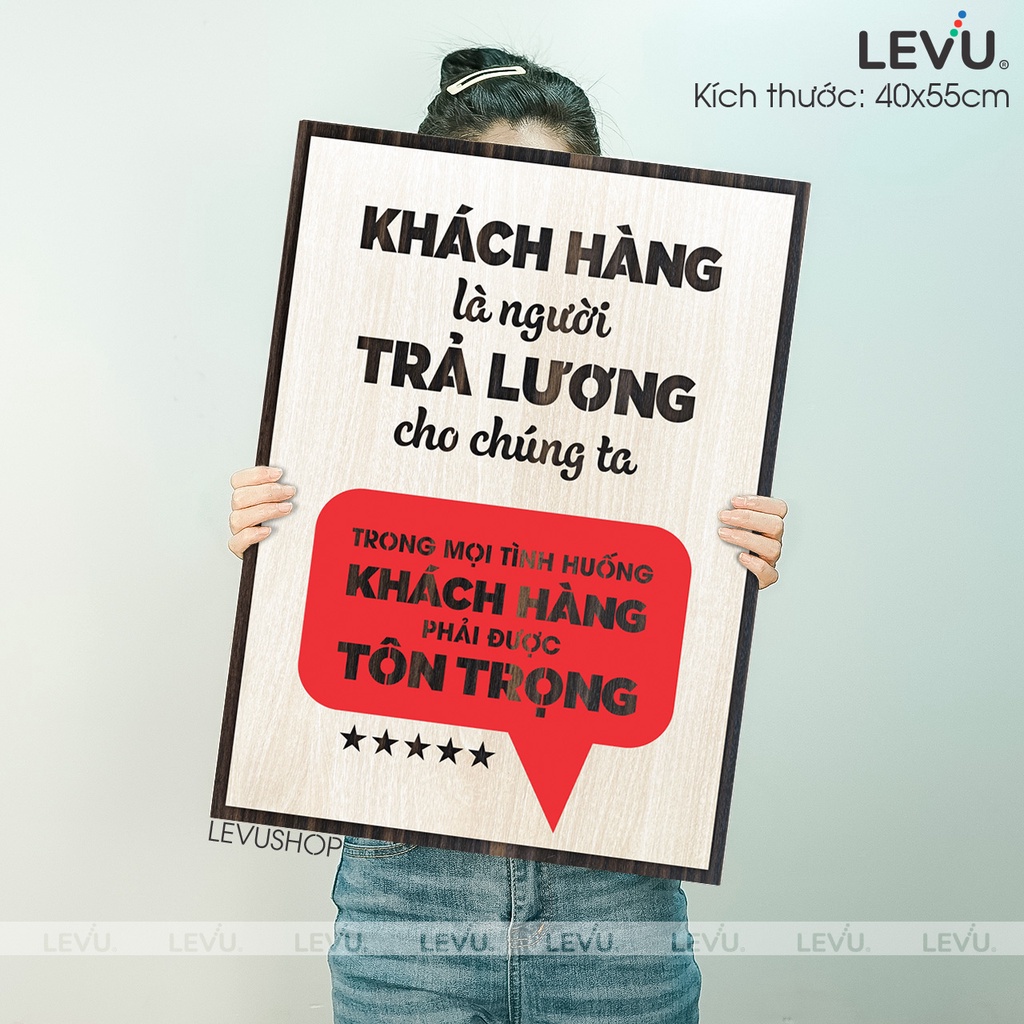 Tranh Treo Tường Gỗ LEVU052 trang trí phòng họp