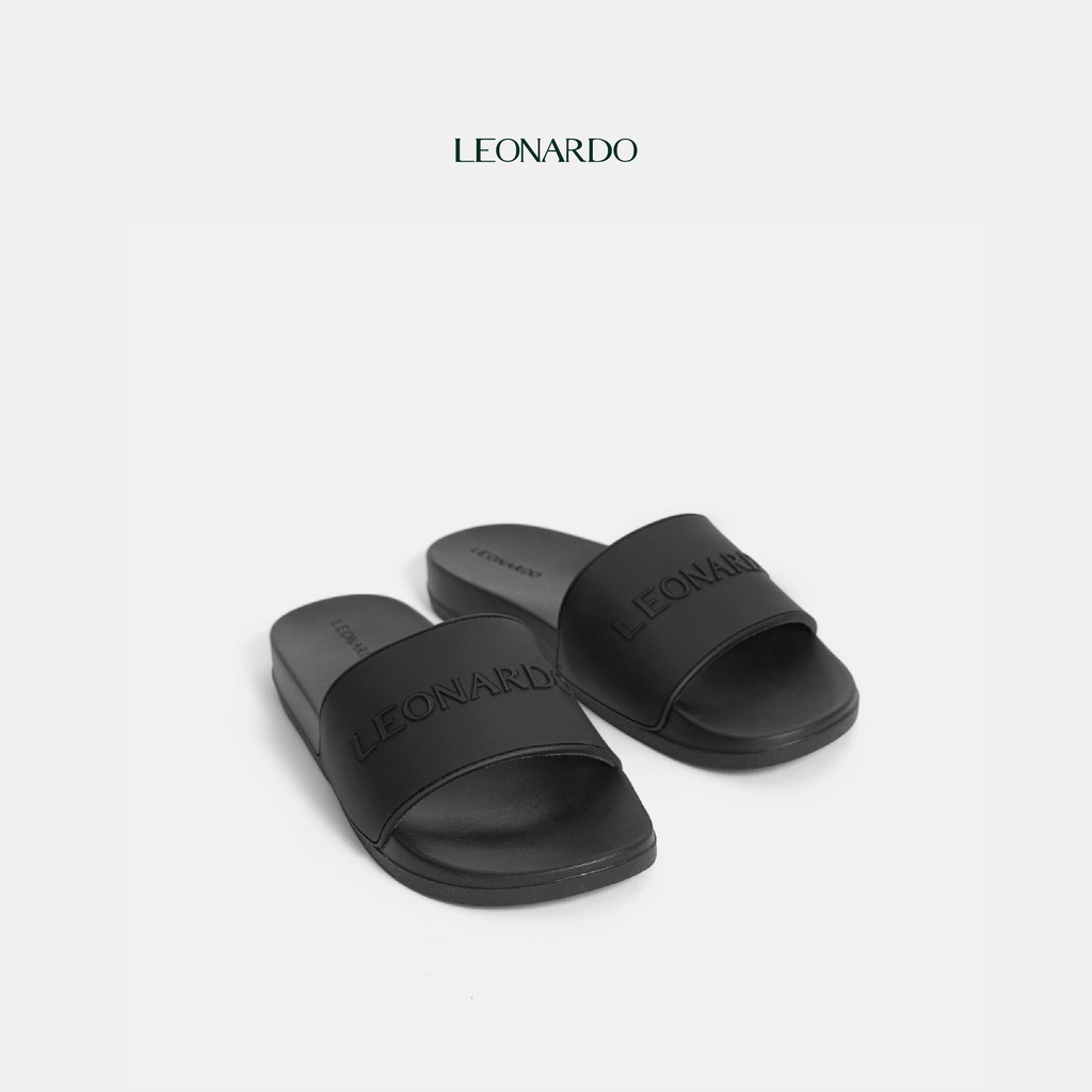 Dép Quai Ngang Nam Nữ Leonardo - Leo Rubber Slides Sandal - Đế Cao Su Cao Cấp