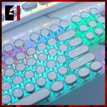 Bàn Phím Cơ Keycap Xuyên Led Gaming Màu Trắng AULA F2088 Nút Tròn Led Rgb Bàn Phím Máy Tính Laptop Pc Chơi Game Có Dây — ảnh 8