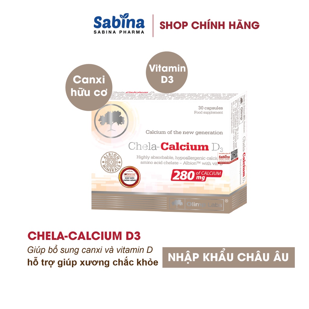 Ảnh Cặp canxi Chela Calcium D3 Và Gold DHA dạng chelate Albion.Thực phẩm bảo vệ sức khỏe Cho Bà Bầu Olimp Labs 36,6g 3
