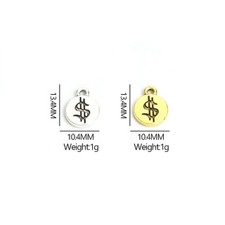 Set 20 Mặt Vòng cổ Hợp Kim Hình Kí Hiệu Đô La Tự Làm Trang Sức