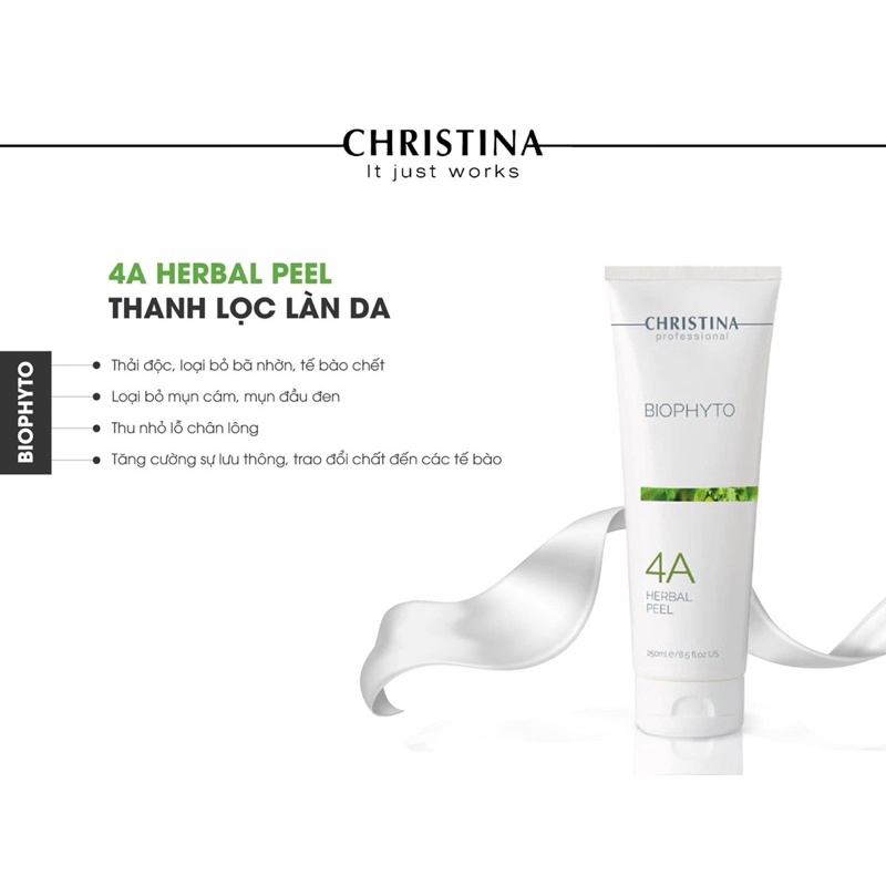 Christina Biophyto 4A Herbal Peel Peel làm sạch sâu 250ml 