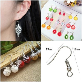 Móc bông tai, phôi khuyên tai, hoa tai trơn, màu bạc, vàng, hình dấu hỏi, móc câu, phụ kiện làm trang sức handmade, DIY